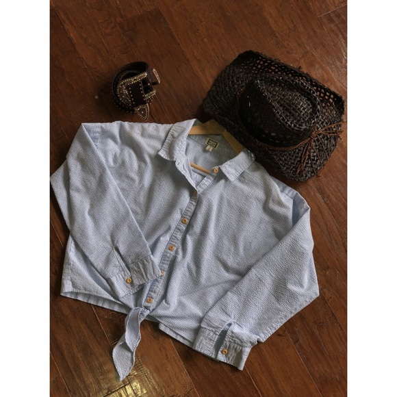 Pinstripe Cowgirl MO:Vint Shirt - Picture 2 of 4